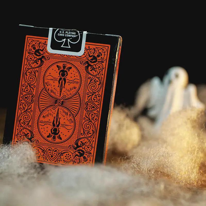 Bicycle - Reverse Deck (Orange and Black) by Difatta