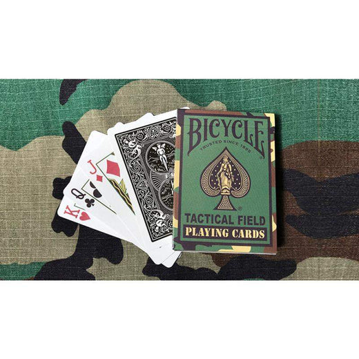 Bicycle Tactical Field Green Camo/Brown Camo (6 Decks) by US Playing Card Co by Difatta