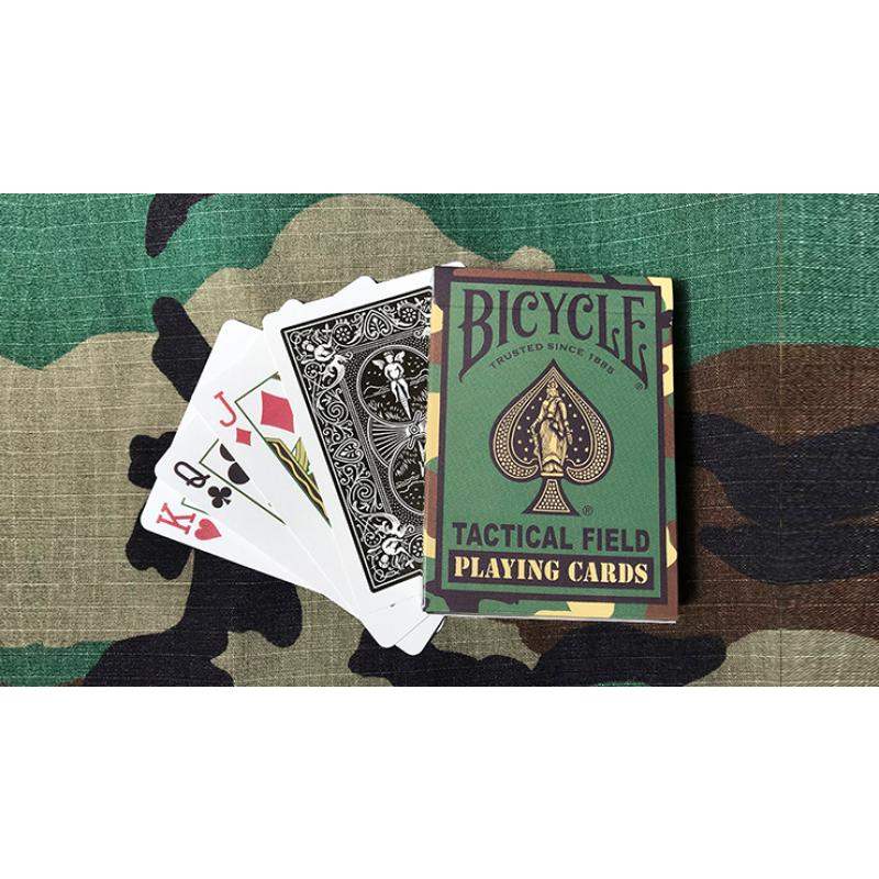 Bicycle Tactical Field Green Camo/Brown Camo (6 Decks) by US Playing Card Co by Difatta