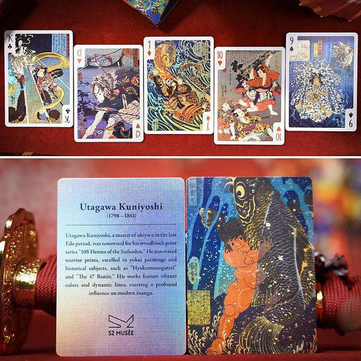 Kuniyoshi Playing Cards by 52 MUSÉE - Standard Edition by Difatta