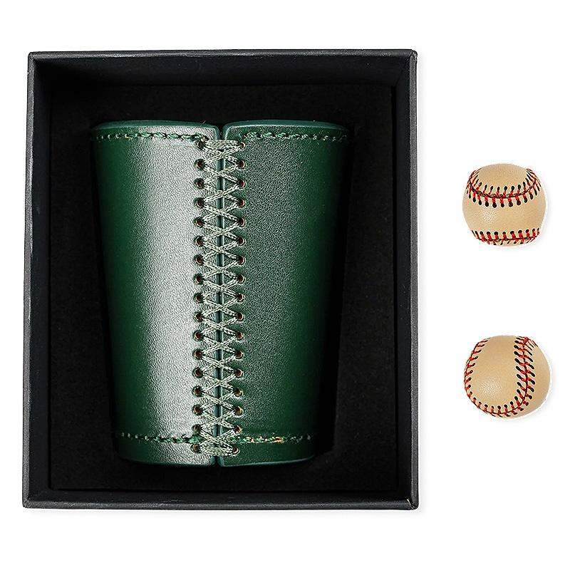 Leather Chop Cup by TCC (Deep Forest Green) by Difatta