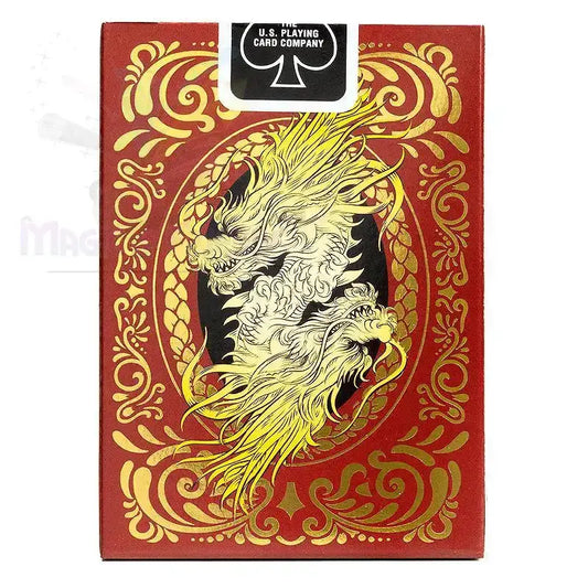 Bicycle - Red Dragon Playing Cards by Difatta
