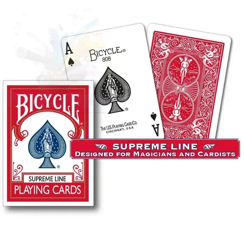 Bicycle - Supreme Line - Red back by Difatta