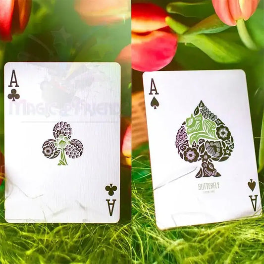 Butterfly Seasons Playing Cards - Spring (marked) by Difatta
