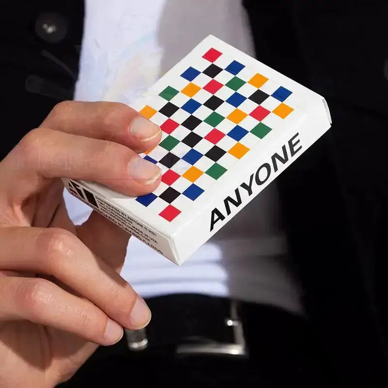 Checkerboard Playing Cards - Multicolor by Difatta