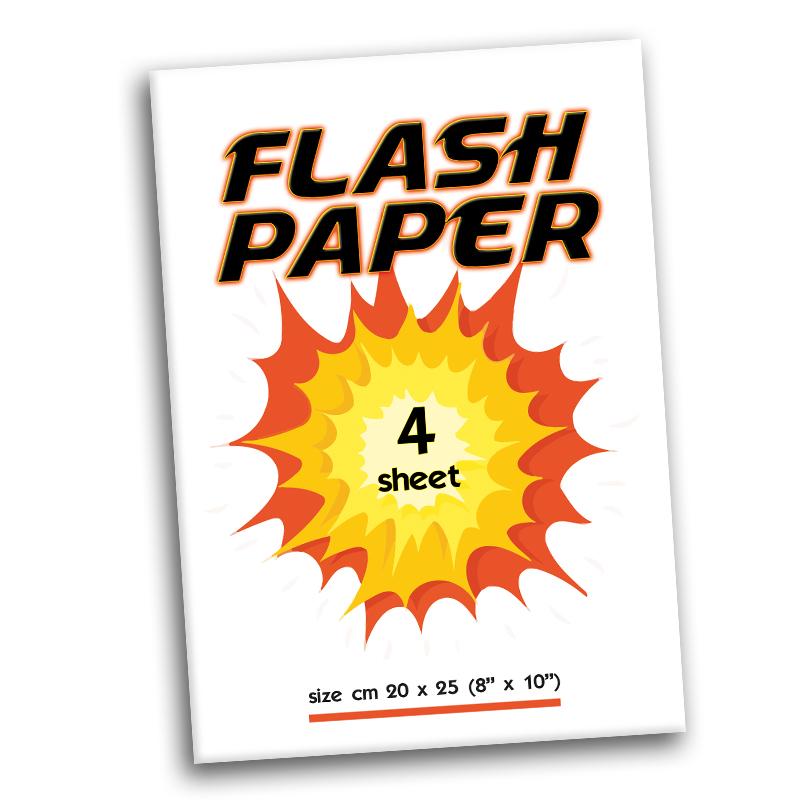 Flash Paper - 4 cm 20x25 Blatt - Weiß - DeinZaubershop.com