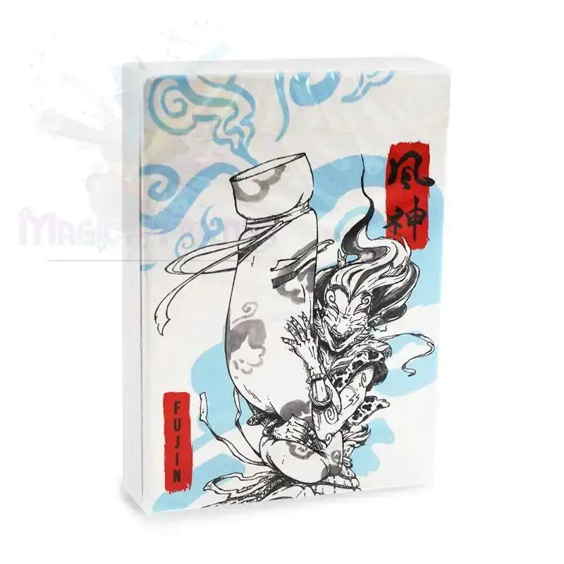 Fujin & Raijin Playing Cards - Blue by Difatta