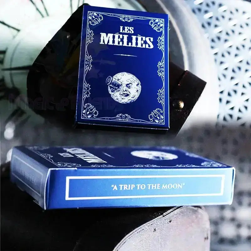 Les Melies Conquest Blue Playing Cards by Difatta