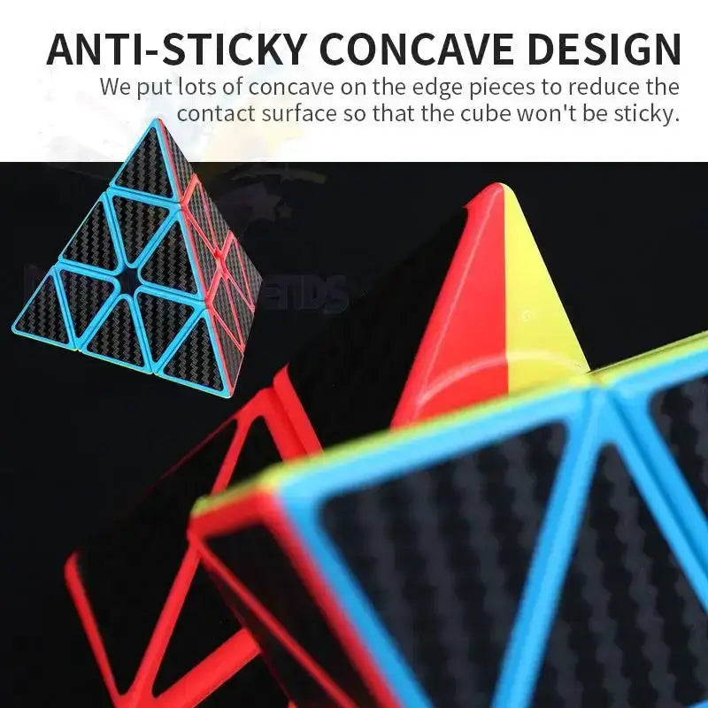 MeiLong Pyramid Carbon Fibre Cube by Difatta