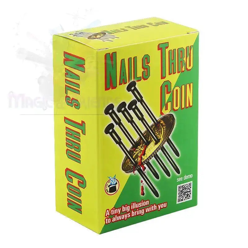 Nails Thru Coin - With 5 Nails by Difatta