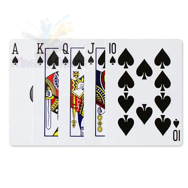 Ein Royal Flush in Pik.