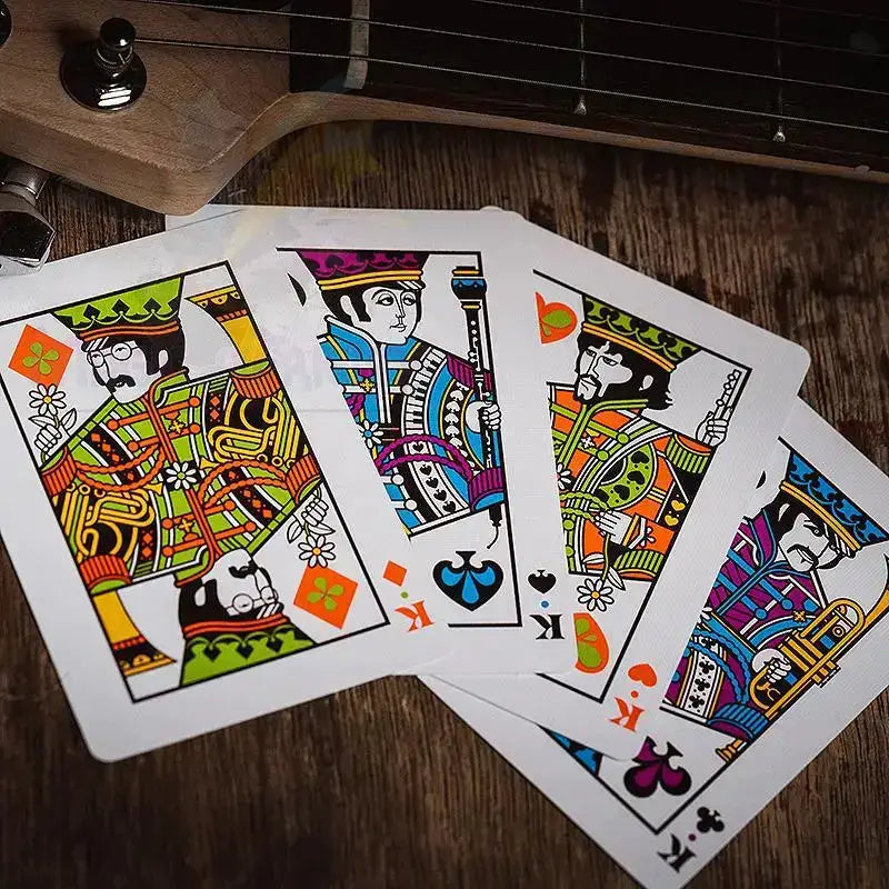 The Beatles Special Edition Playing Cards - Black Edition by Difatta