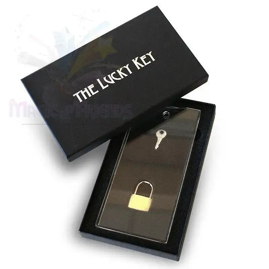 Magischer Trickartikel: The Lucky Key Zaubertrick mit Schlüssel und Vorhängeschloss in Geschenkbox