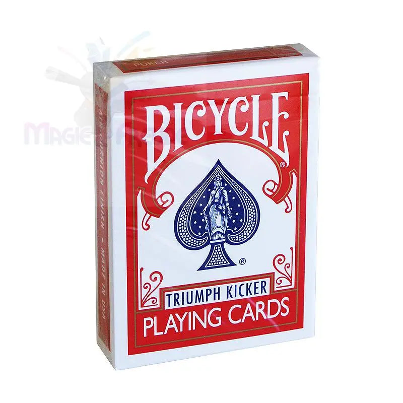 Ein neues, versiegeltes Spiel mit roten Spielkarten der Marke Bicycle.