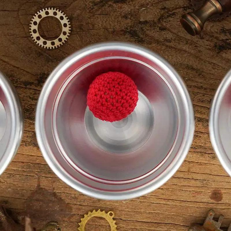 Aluminum Alloy Cups and Balls Set by TCC Magic by Difatta
