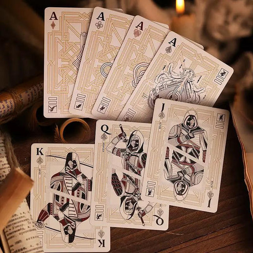 Assassin\'s Creed Legacy Playing Cards - White Hidden Blade Edition by Difatta