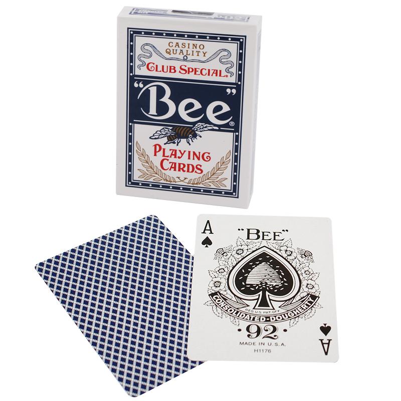 Bee - Poker size - Blue back