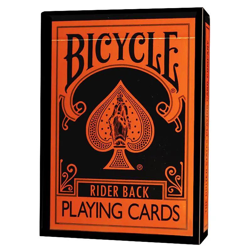 Bicycle - Reverse Deck (Orange and Black) by Difatta