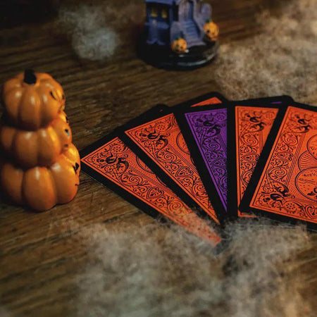 Bicycle - Reverse Deck (Orange and Black) by Difatta