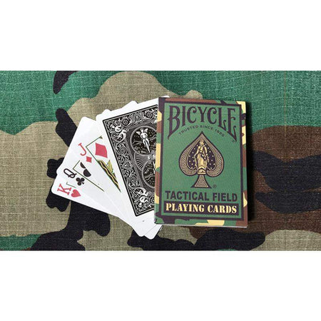 Bicycle Tactical Field Green Camo/Brown Camo (6 Decks) by US Playing Card Co by Difatta