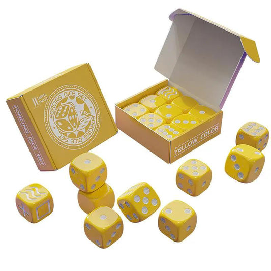 Forcing Dice Set by Iarvel Magic - Forcing plus Normal Dice - Yellow by Difatta