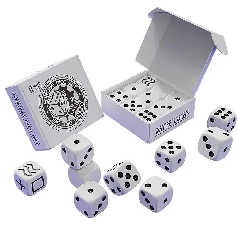 Forcing Dice Set by Bluether Magic - Forcing plus Normal Dice - White by Difatta