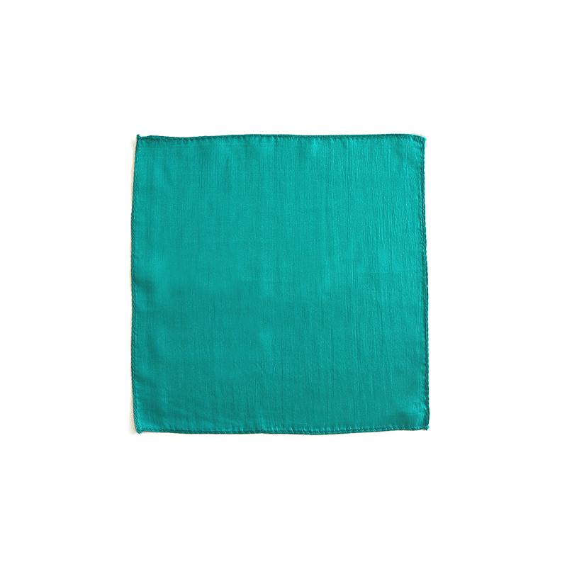 Zijden vierkanten - 45 cm (18 inch) - Smaragd