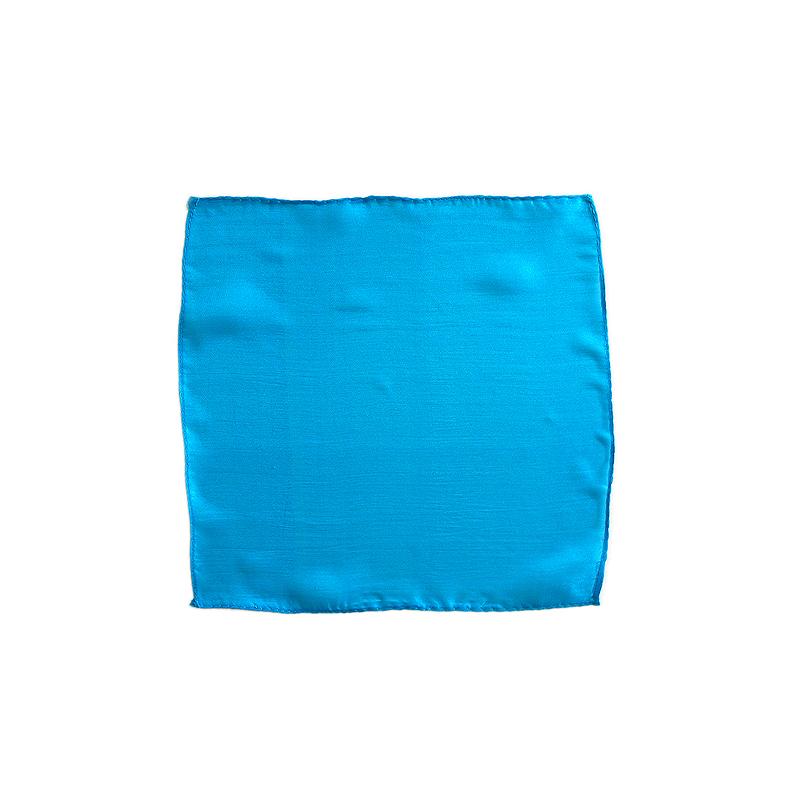 Zijden vierkanten - 45 cm (18 inch) - Turquoise