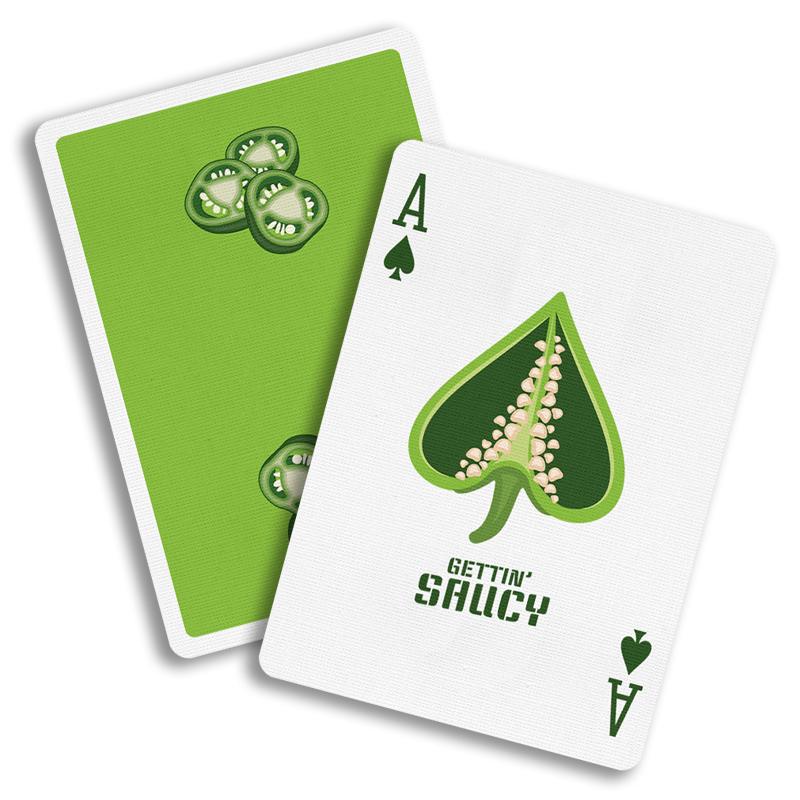 Gettin' Saucy - Jalapeño Pepper Playing Cards