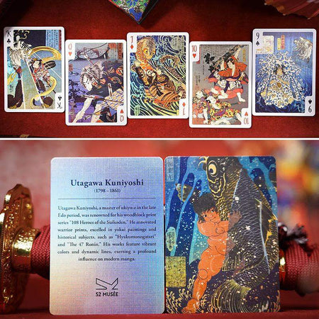 Kuniyoshi Playing Cards by 52 MUSÉE - Standard Edition by Difatta