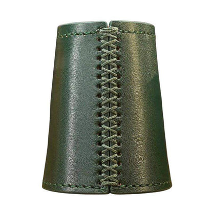Leather Chop Cup by TCC (Deep Forest Green) by Difatta