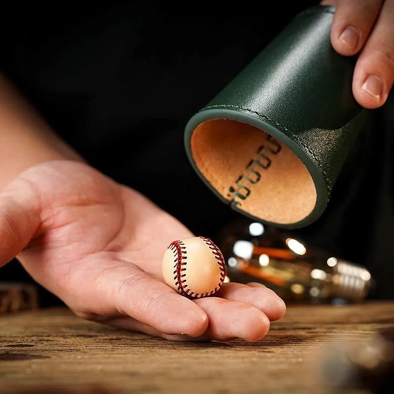 Leather Chop Cup by TCC (Deep Forest Green)