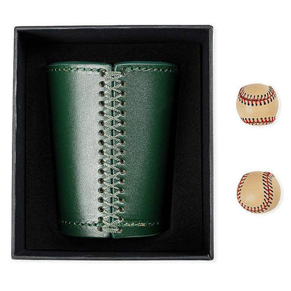 Leather Chop Cup by TCC (Deep Forest Green) by Difatta