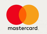 Mastercard-Logo mit zwei überlappenden Kreisen, rot und orange, auf weißem Hintergrund.
