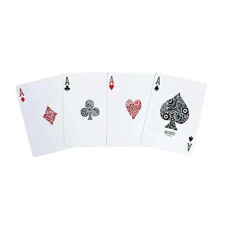 Original 3rd Edition Butterfly Playing Cards with video tutorials - Red (marked) by Difatta