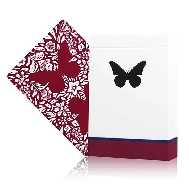 Original 3rd Edition Butterfly Playing Cards with video tutorials - Red (marked) by Difatta