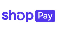 Shop Pay Logo in lila, Zahlungsmethode für Online-Einkäufe, klarer Hintergrund