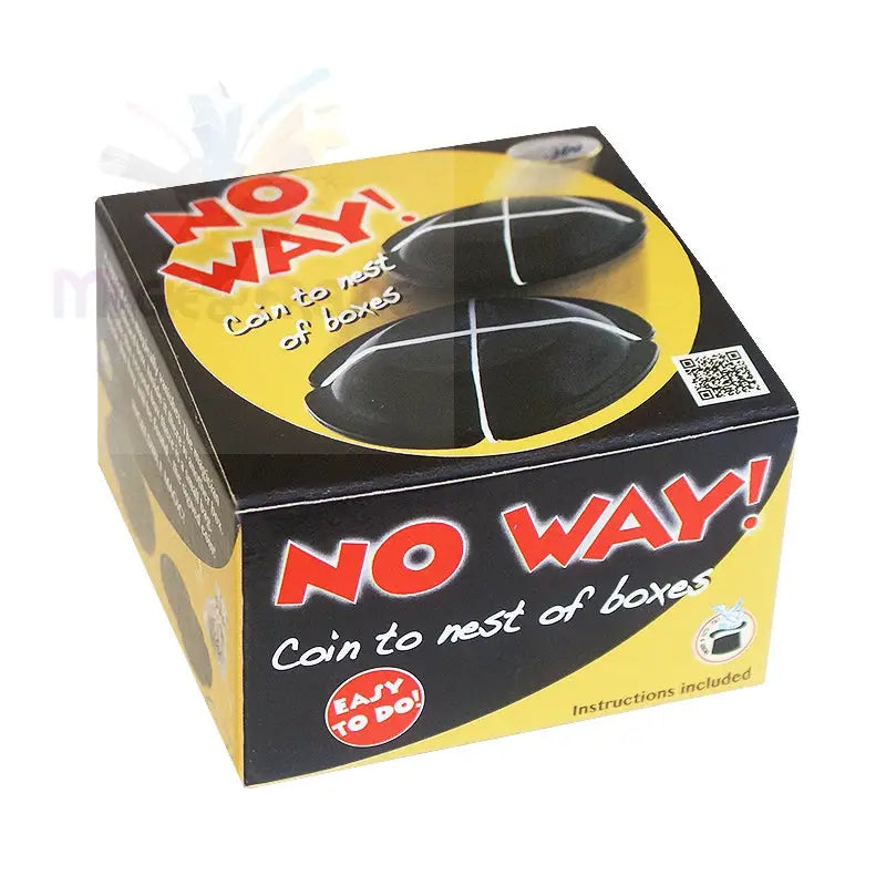 Ein Zaubertrickset, das eine Münze in einem verschachtelten Kasten erscheinen lässt.