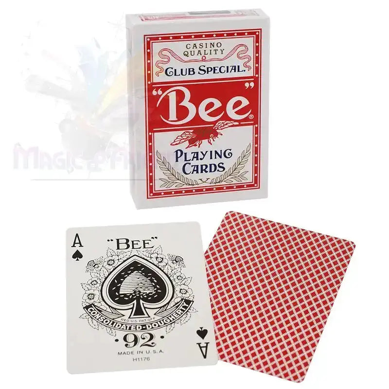 Bee - Poker size - Red back by Difatta