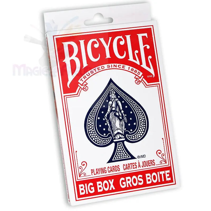 Ein Deck von Spielkarten der Marke Bicycle in einer ’Big Box’.