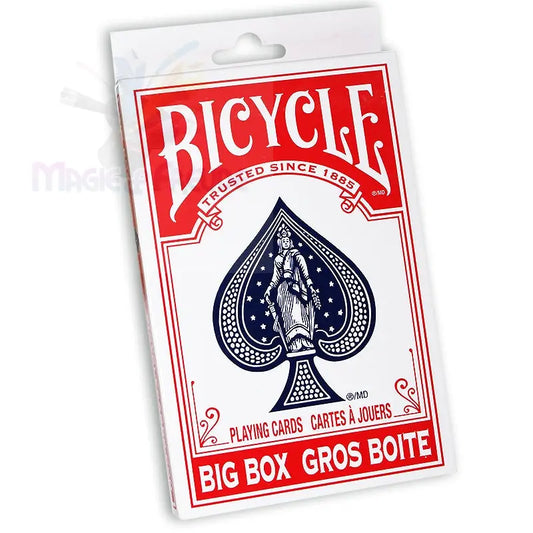 Ein Deck von Spielkarten der Marke Bicycle in einer ’Big Box’.