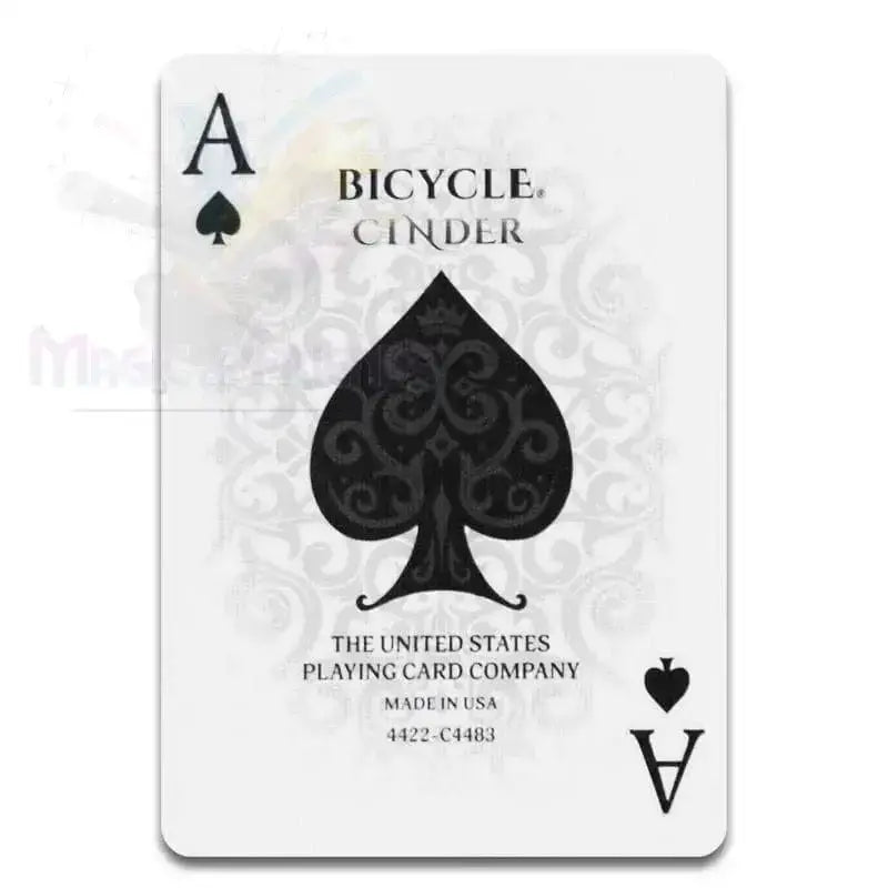 Bicycle - Cinder Playing Cards by Difatta
