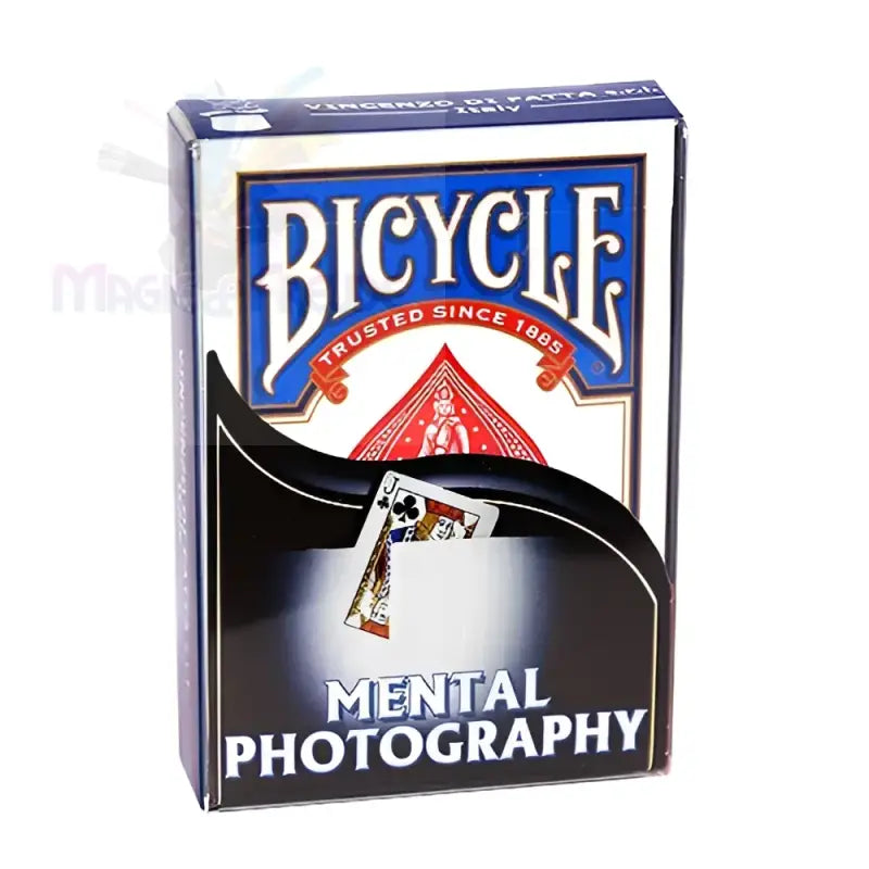 Ein Satz Spielkarten der Marke Bicycle mit dem Gimmick ’Mental Photography’.