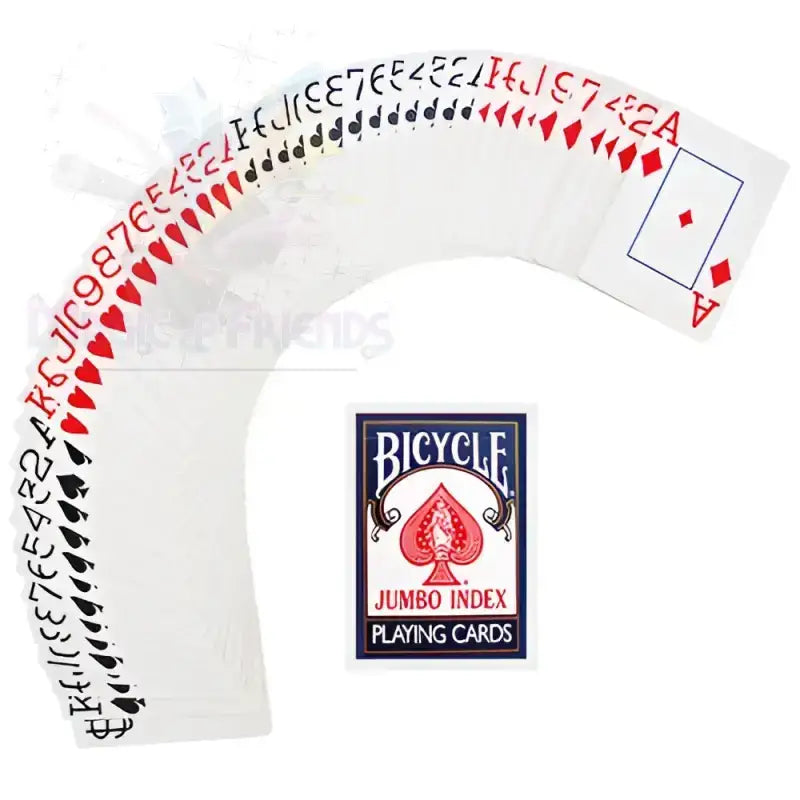 Bicycle - Poker size jumbo index - Blue back by Difatta