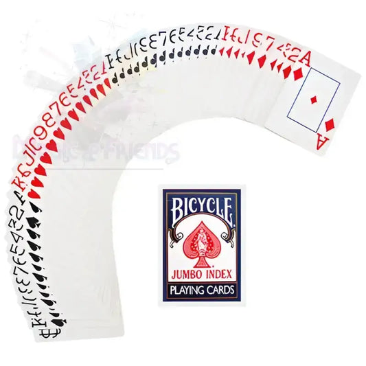 Bicycle - Poker size jumbo index - Blue back by Difatta