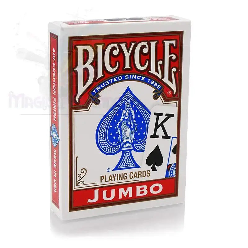 Bicycle - Poker size jumbo index - Red back by Difatta