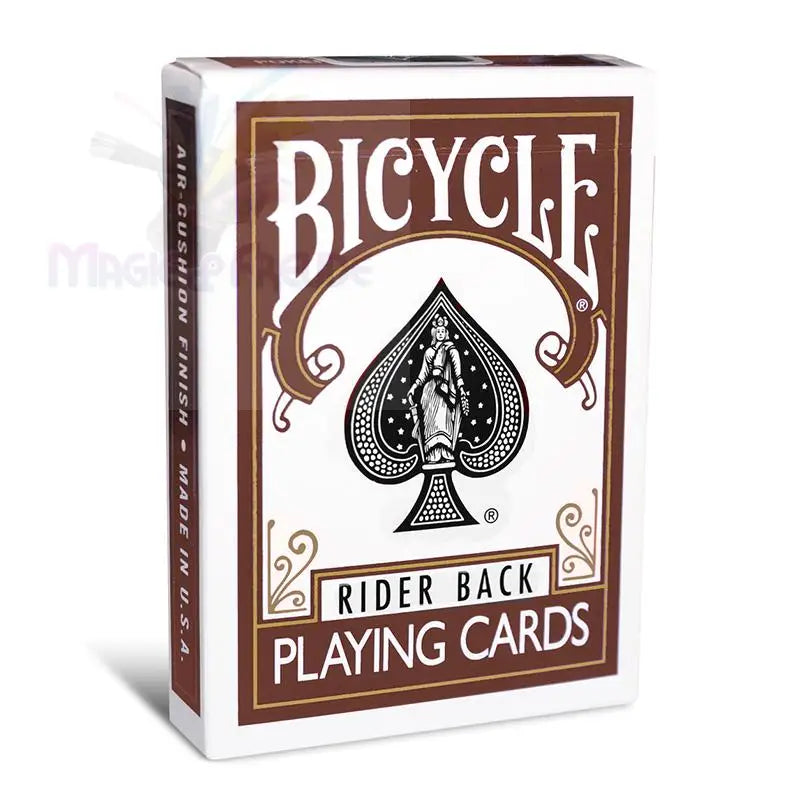 Braunes Bicycle Rider Back Spielkartenset.