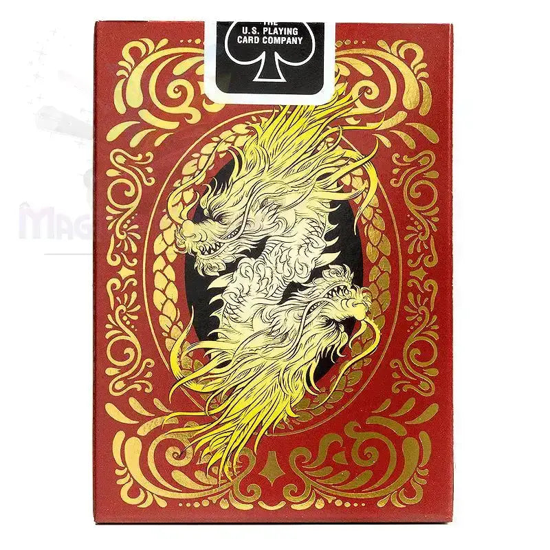 Bicycle - Red Dragon Playing Cards by Difatta