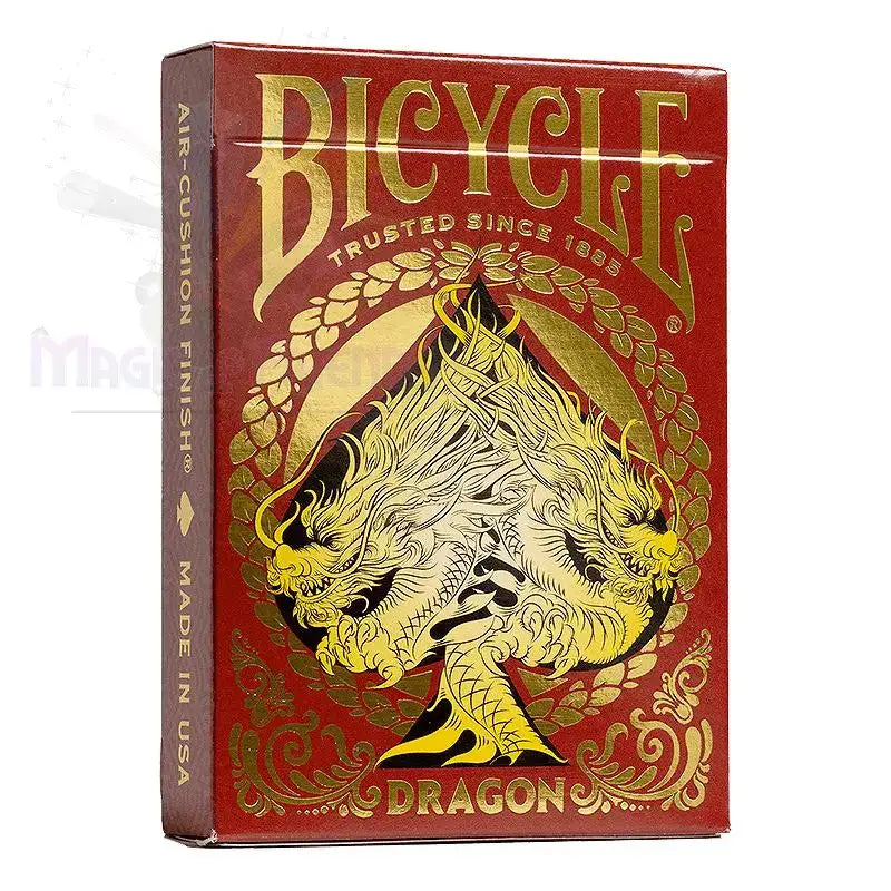 Bicycle - Red Dragon Playing Cards by Difatta