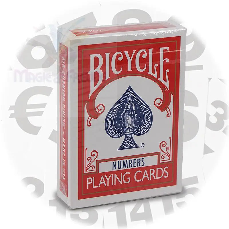 Ein versiegeltes Deck von Bicycle Numbers Spielkarten.